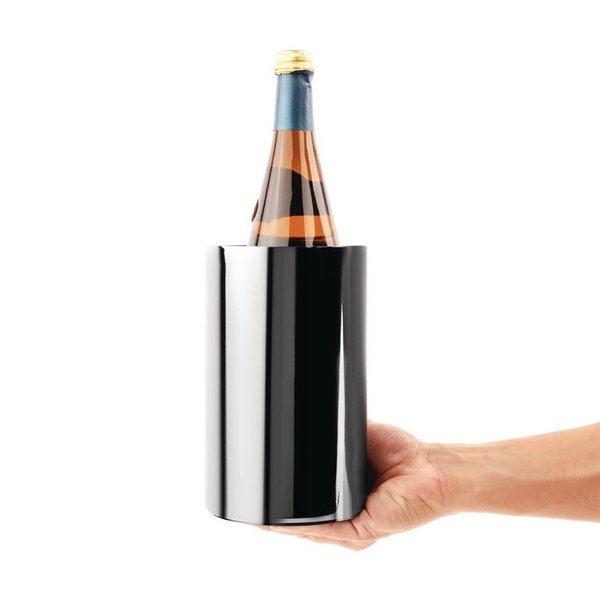 Wijnkoeler zwart dubbelwandig | 2L | 19,5(h) x 12(Ø)cm