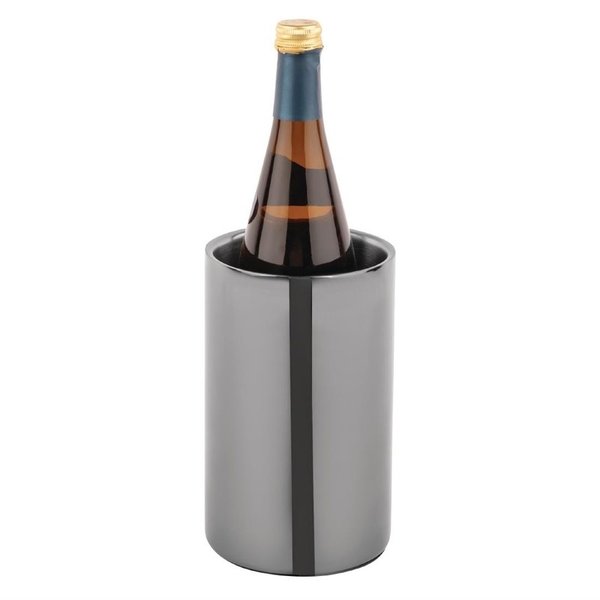 Wijnkoeler zwart dubbelwandig | 2L | 19,5(h) x 12(Ø)cm