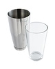APS Boston cocktailshaker en glas RVS | 80cl, glas 45,5cl 