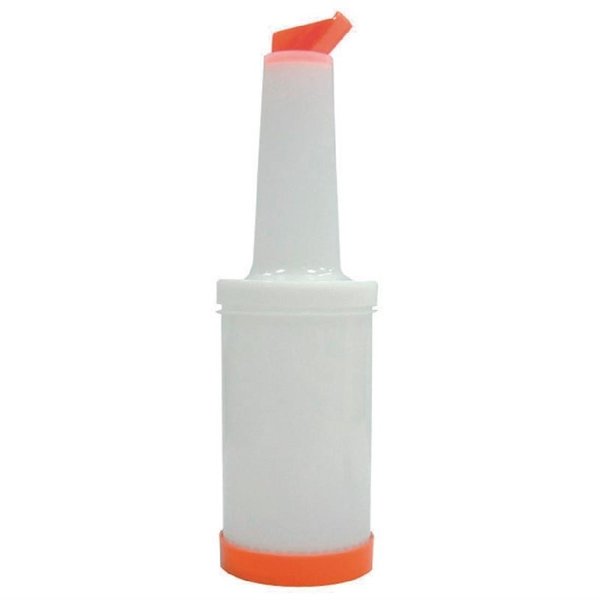 Barschenker kunststof  oranje | 1L | 33(h) x 9,5(Ø)cm