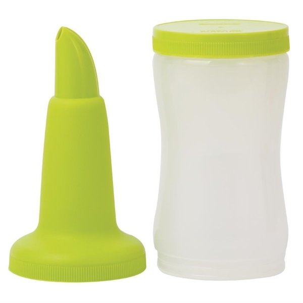 Cocktailfles kunststof groen | 1,08cl | 100x100x340(h)mm