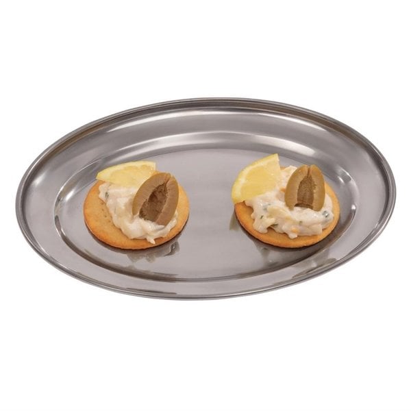 Ovale RVS serveerschaal 35cm