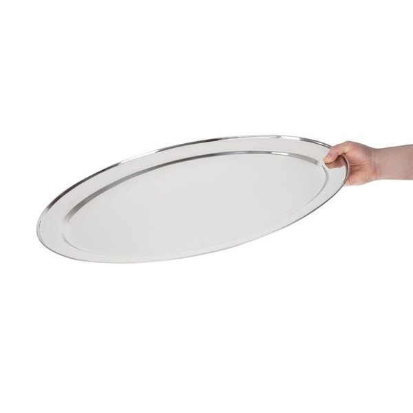 Ovale RVS serveerschaal 35cm