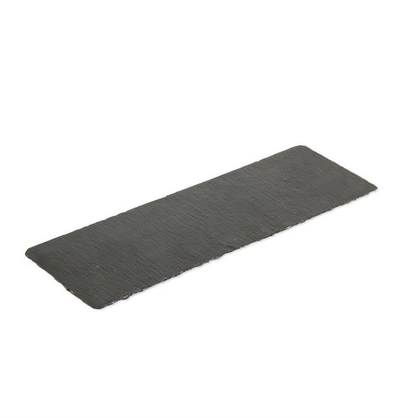 Rechthoekige leistenen serveerschaal | 4 stuks | 30(b)x10(d)cm