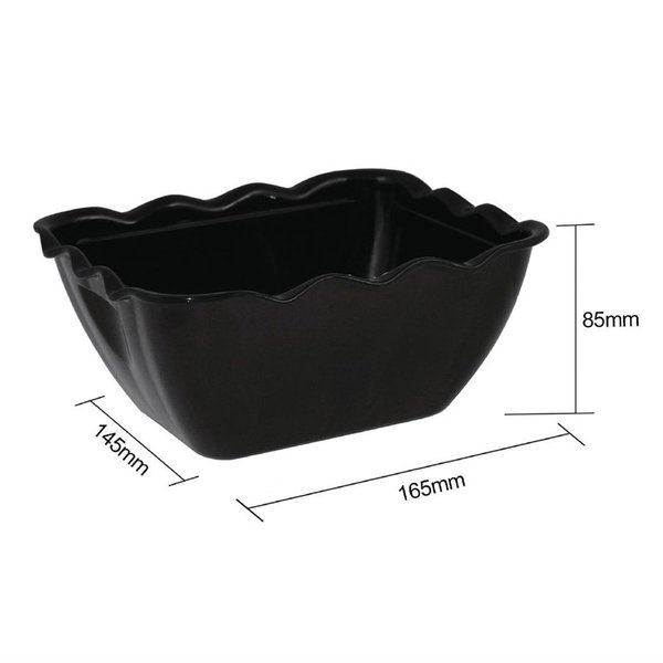 Buffetschaal zwart | 75cl | 165x135x85(h)mm
