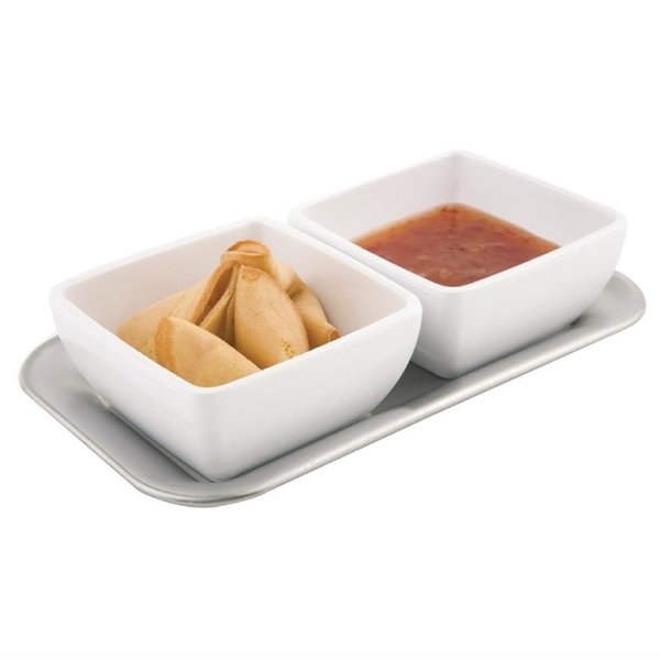 Vierkante melamine kom wit |14cl | 90x90x40(h)mm