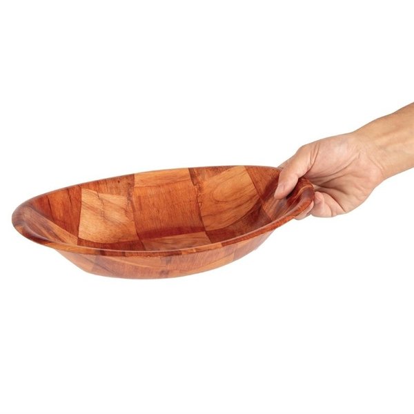 Ovale houten kom kleine | 19(b) x 25,5(d)cm