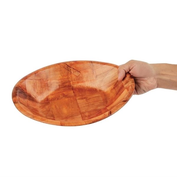 Ovale houten kom groot |  30,5(b) x 22,9(d)cm