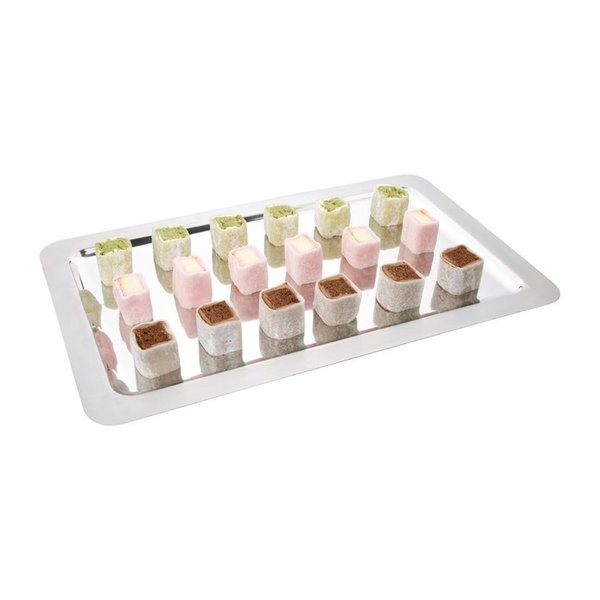 Rechthoekige RVS serveerschaal | 1/1 GN | 325x530x10(h)mm