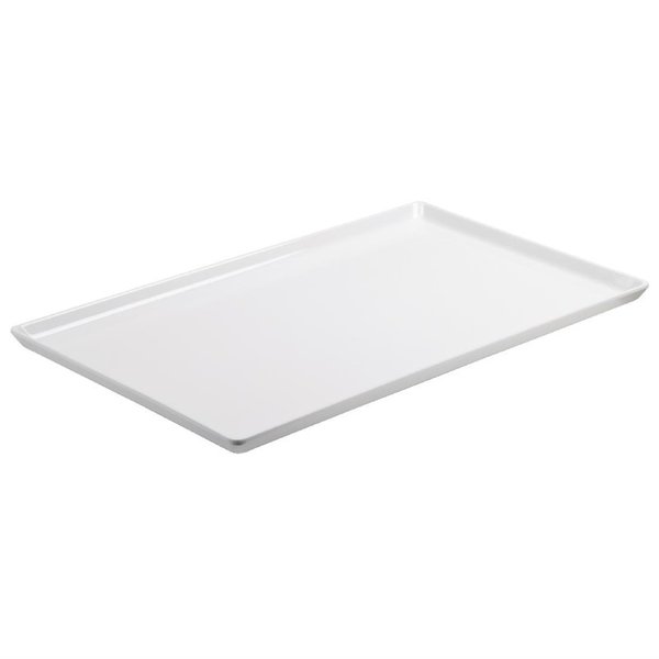Platte melamine schaal wit | 1/2 GN