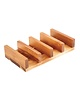 Olympia Taco houder acaciahout | Plaats voor 4 taco's | 40x150x120(h)mm 