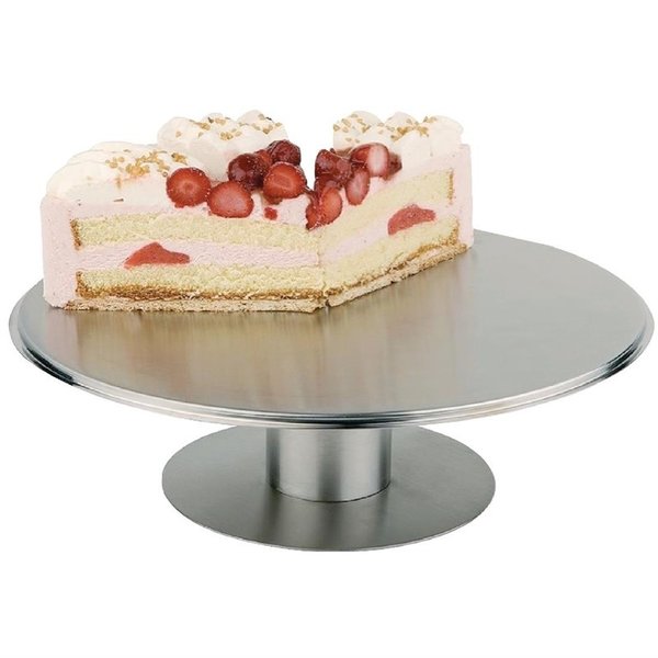 Draaibare RVS taartschotel | 9(h) x 30(Ø)cm