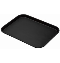 Cambro Treadlite rechthoekig antislip glasvezel dienblad zwart | 45,7(b) x 35,5(d)cm