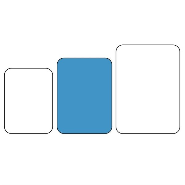 Dienblad | EPICTREAD | Glasvezel | Blauw | Antislip | Stapelbaar | 350x270mm