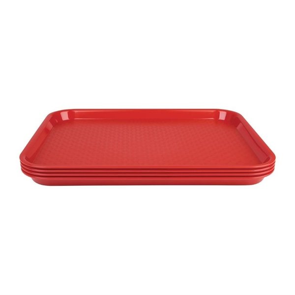 Dienblad | KRISTALLON | Polypropyleen | Rood | Antislip | Stapelbaar | 415x305mm