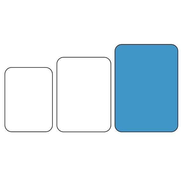 Dienblad | VERSA LITE | Polyester | Paars | Stapelbaar | 430x330x18(h)mm