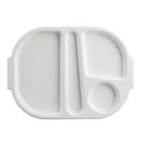 Olympia Dienbladenset | KRISTALLON | Polycarbonaat | Wit | Stapelbaar | 10 Stuks | 375x278x25(h)mm