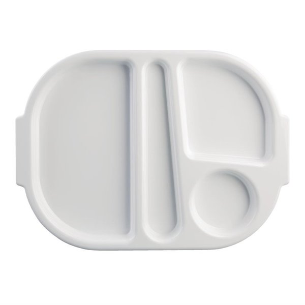 Dienbladenset | KRISTALLON | Polycarbonaat | Wit | Stapelbaar | 10 Stuks | 375x278x25(h)mm