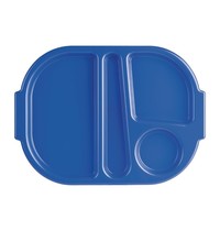 Olympia Dienbladenset | KRISTALLON | Polycarbonaat | Blauw | Stapelbaar | 10 Stuks | 375x278x25(h)mm