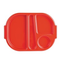 Olympia Dienbladenset | KRISTALLON | Polycarbonaat | Rood | Stapelbaar | 10 Stuks | 375x278x25(h)mm