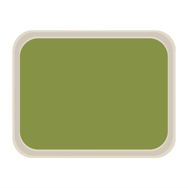 Dienblad | AMERICA | Polyester/Glasvezel | Groen | Stapelbaar | 460x360mm