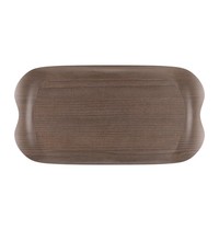 ROLTEX Dienblad | WAVE | Kunststof (Recycled) | Houtlook | Stapelbaar | 430x230mm 