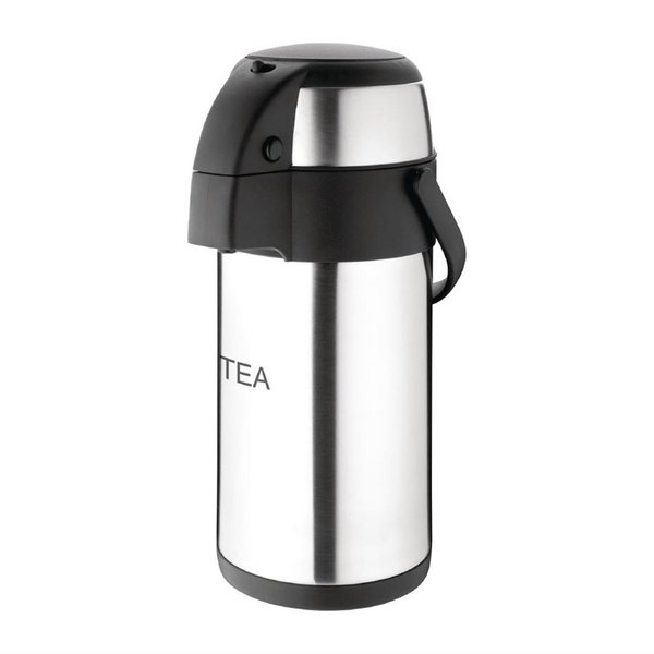 RVS pompkan thee | Dubbelwandig | 3L | 370(h) x 151(Ø)mm