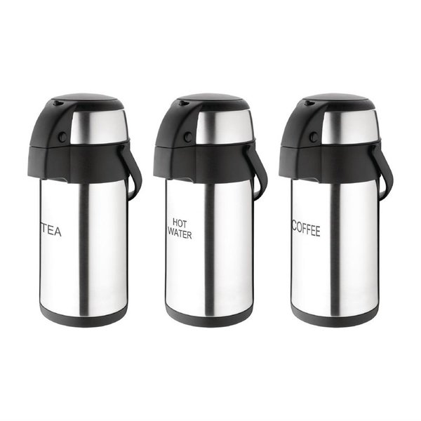 RVS pompkan thee | Dubbelwandig | 3L | 370(h) x 151(Ø)mm