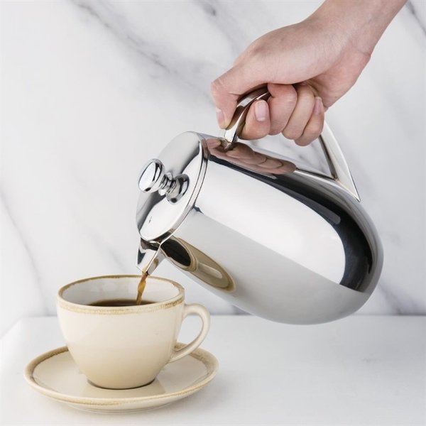RVS Cafetière | 0,75L | Dubbelwandige isolatie | 19,5cm