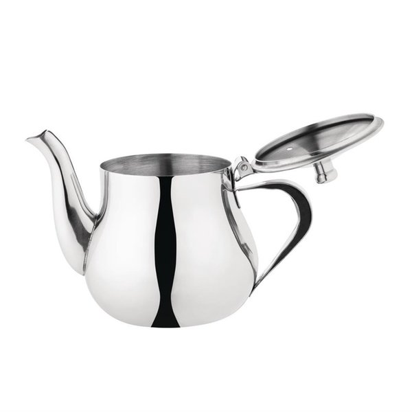 RVS Arabische  theekan | 0,4L | Met flip-top deksel