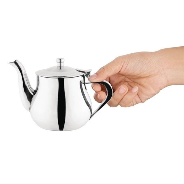 RVS Arabische  theekan | 0,4L | Met flip-top deksel