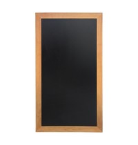 Securit Wandkrijtbord | Teakhout | 2-Zijdig | Schrijfvlak 460x1100mm 