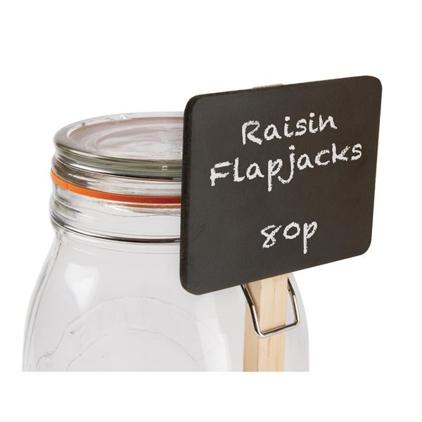 Mini krijtbord met steel | Formaat bordje 9x5cm | 22(h)x9(b)xcm