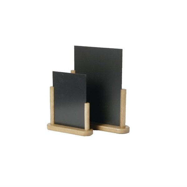 Tafel krijtbord teak effect | Massief beukenhout met mahonie afwerking | 30x21cm