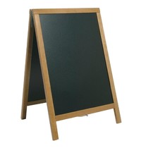 Securit Stoepbord | Teakhout | Schrijfvlak 580x870mm