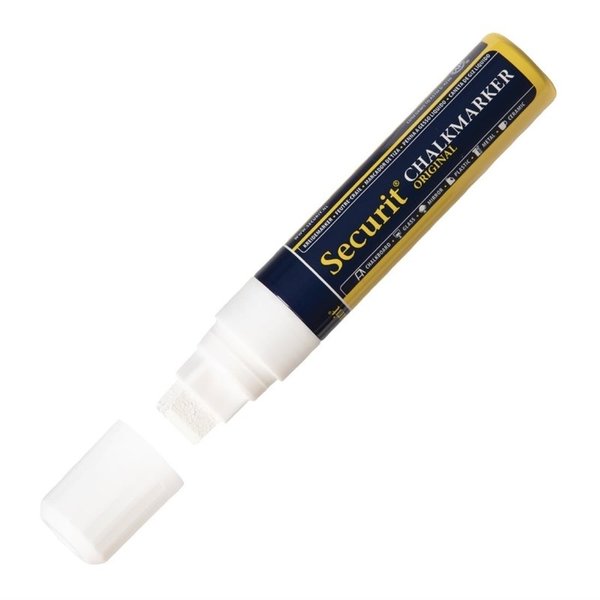 Wisbare krijtstift 15mm wit | Regenbestendig | 27x27x155(h)mm