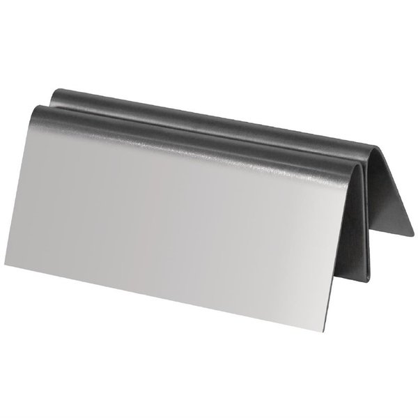 Menukaarthouder RVS driehoekig | Tot A4 formaat | 80x50x30(h)mm
