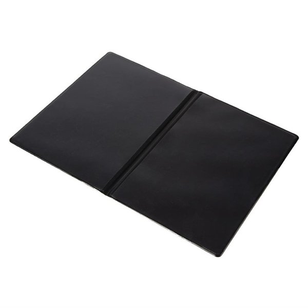 Menu map PVC zwart | A5 formaat | 1 hoes 2 pagina's