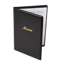 Olympia Menu map PVC zwart | A4 formaat | 1 hoes 2 pagina's Olympia Menu map PVC zwart | A4 formaat | 1 hoes 2 pagina's