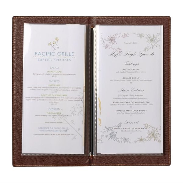 Menumap | TRENDY | Wijnrood | A4-Formaat | Dubbele Hoes (2 Pagina's/4 Zijden)