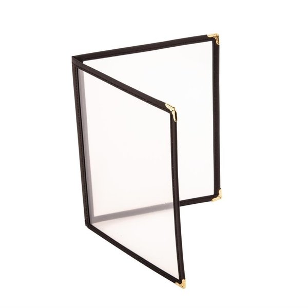Menuhouder plastic zwart | A4 formaat | Voor 4 pagina's