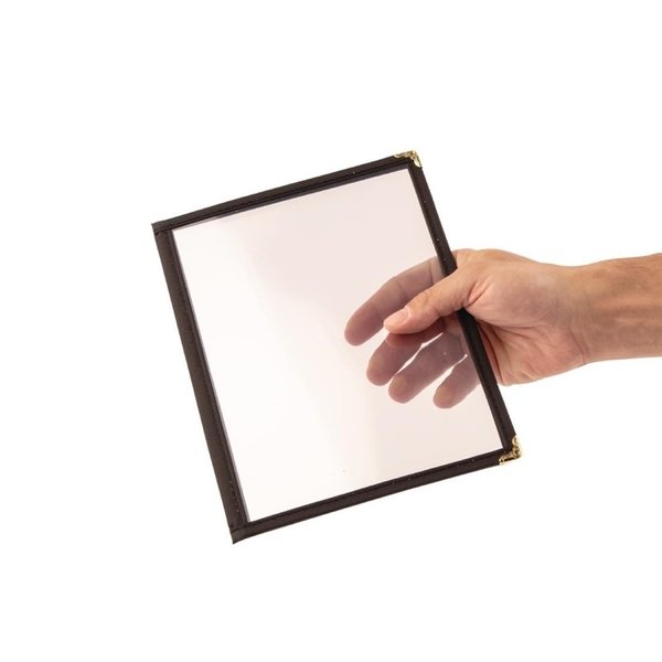 Menuhouder plastic zwart | A4 formaat | Voor 4 pagina's
