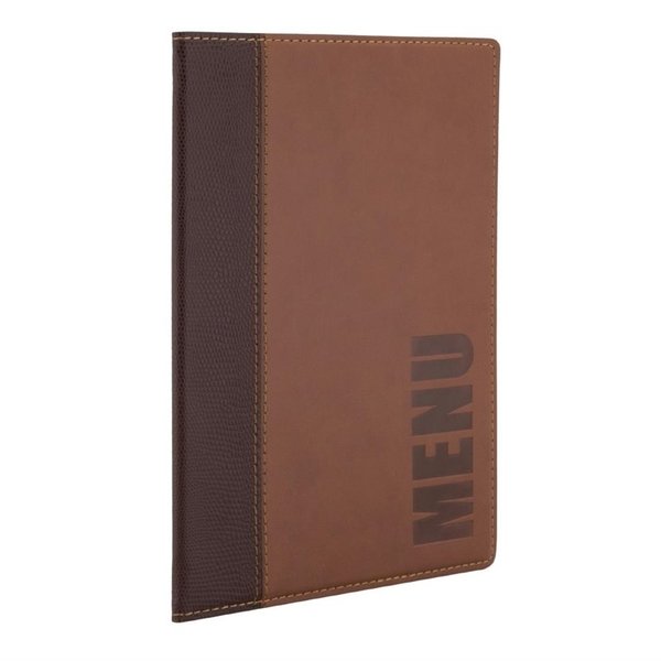 Menumap | TRENDY | Bruin | A4-Formaat | Dubbele Hoes (2 Pagina's/4 Zijden)