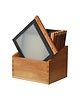Securit Menumappenset | Hout | Incl. Houten Box | A4-formaat | 20 Mappen | 301x246x337(h)mm 