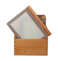 Securit Menu mappen set met bruine houten box | A4 formaat | Incl. 20 menu mappen | 301x246x337(h)mm Securit Menu mappen set met bruine houten box | A4 formaat | Incl. 20 menu mappen | 301x246x337(h)mm