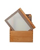Securit Menu mappen set met bruine houten box | A4 formaat | Incl. 20 menu mappen | 301x246x337(h)mm 