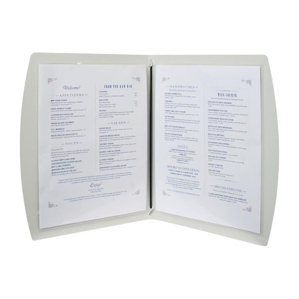 Menuhouder rio zwart | A4 formaat | 1 hoes 4 pagina's | 250x10x350(h)mm