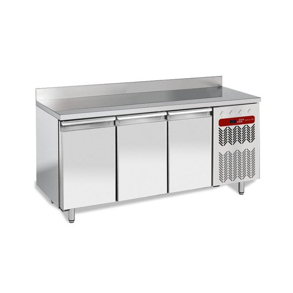 Wand Diepvriestafel | Geventileerd | 405L | 3 Deurs | 1/1 GN | 1805x00x880/900+85(h)mm