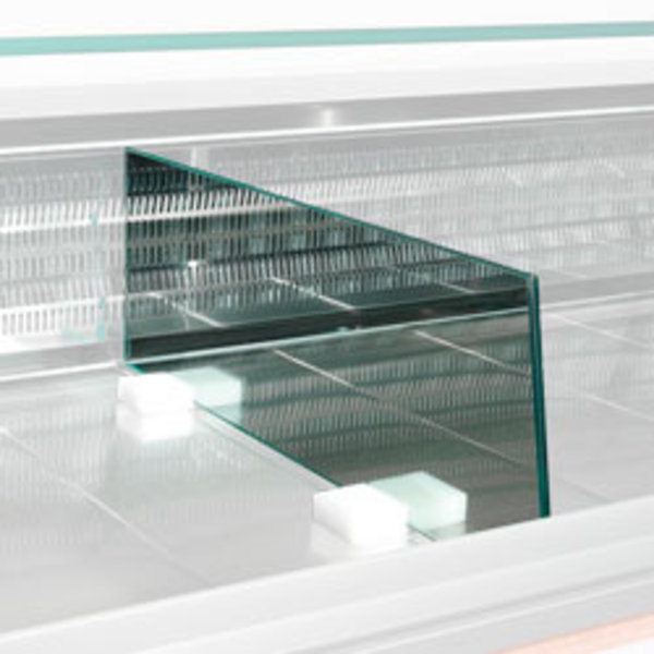 Scheiding expositie in glas (L.800 mm)