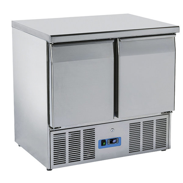 Koelwerkbank | 215L | 2 Deuren (1/1 GN) | 0°C/+8°C | Geventileerd | 0.14kW | 900x700x880(h)mm